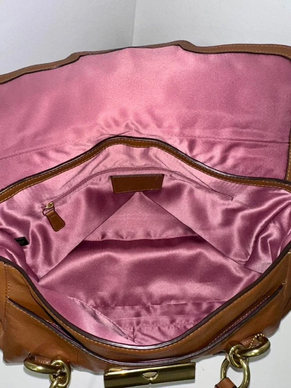 COACH Kristin Brown Leather Satchel - Picture 2 of 5
